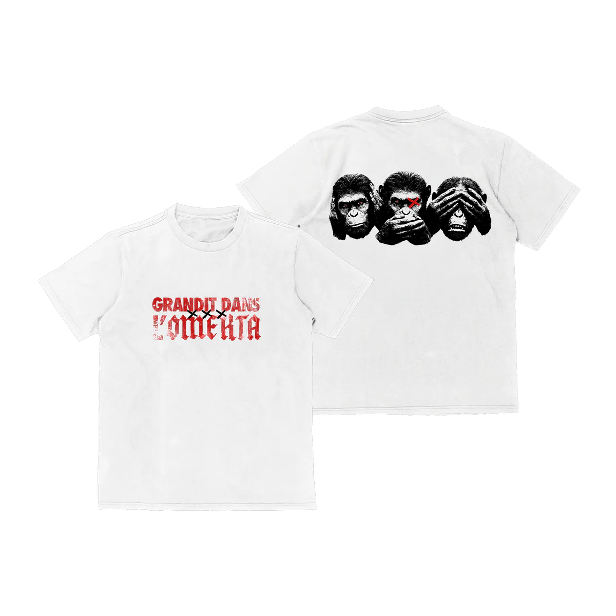 T-SHIRT GRANDIT DANS L'OMERTA
