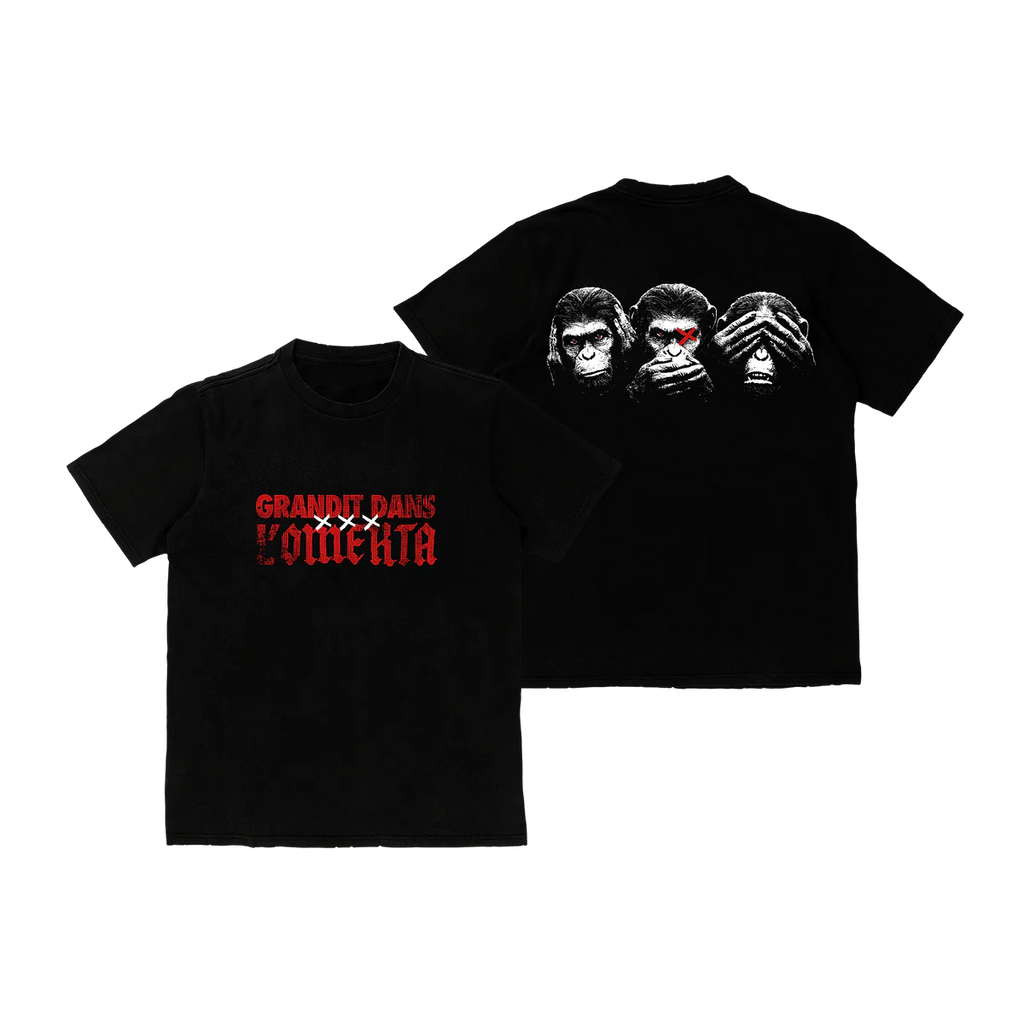 T-SHIRT GRANDIT DANS L'OMERTA