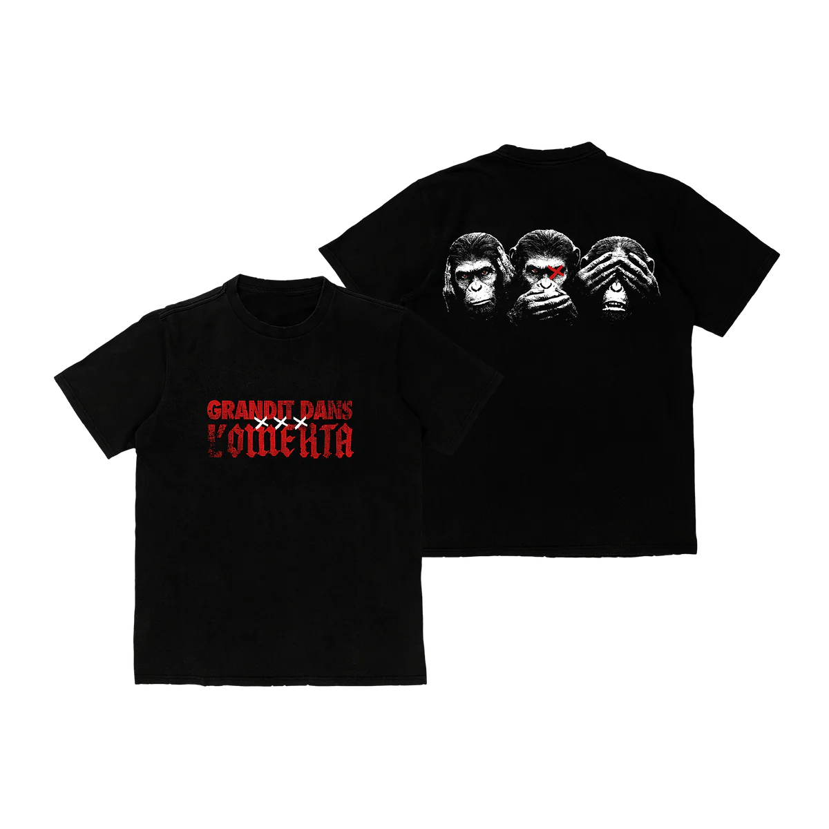 T-SHIRT GRANDIT DANS L'OMERTA